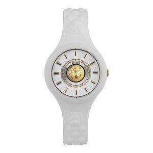 Versus Versace Fire Island Lion Strap Watch White Womens